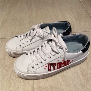 CHIARA FERRAGNI Atomic Platform Sneakers in White